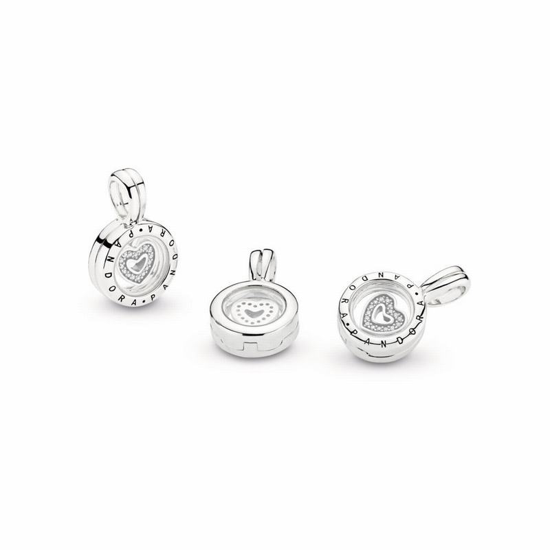 Pandora Floating Locket Charm Clearance NZ, Sterling Silver (785294-CZL)